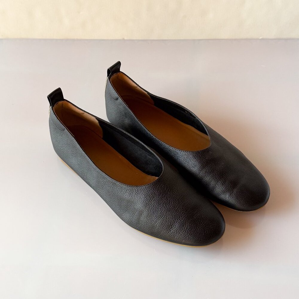 Everlane The Day Glove Flats Black Leather Size 8.5
